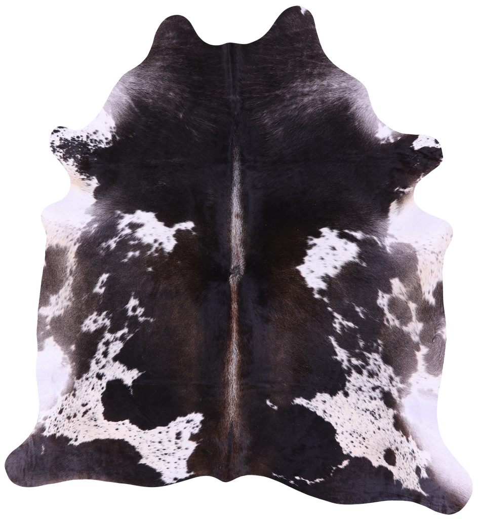 Brown & White Natural Cowhide Rug - XX-Large 7' 4"H x 6' 10"W