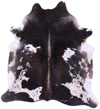 Thumbnail for Brown & White Natural Cowhide Rug - XX-Large 7' 4