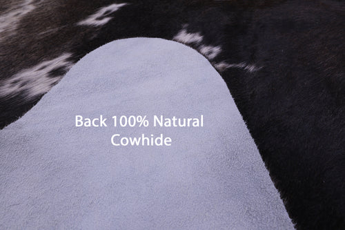 Brown & White Natural Cowhide Rug - XX-Large 7' 4