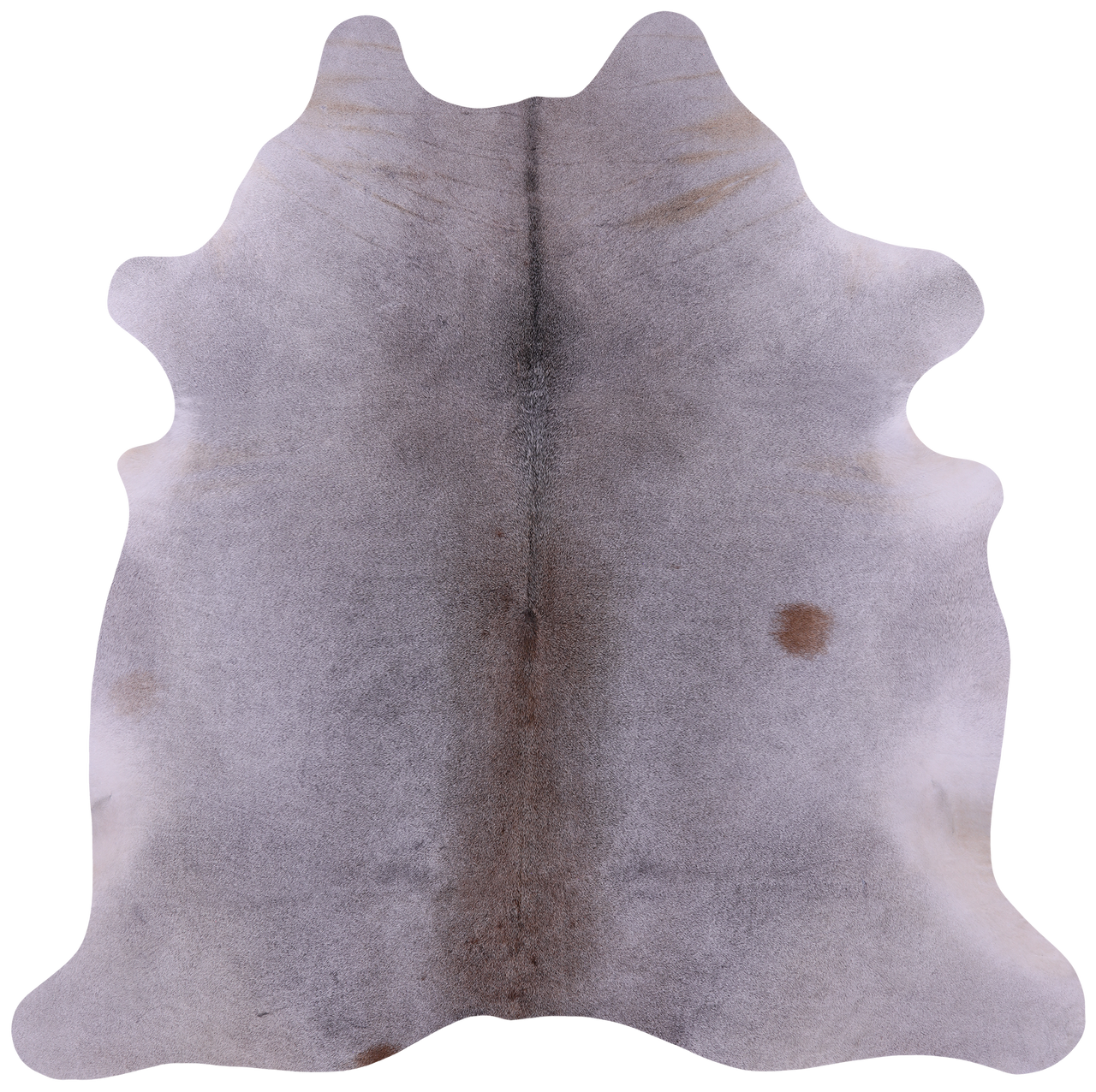 Grey Natural Cowhide Rug - X-Large 7' 0"H x 6' 9"W
