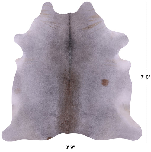 Grey Natural Cowhide Rug - X-Large 7' 0