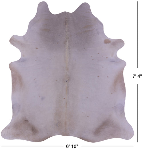 Beige Natural Cowhide Rug - XX-Large 7' 4