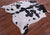 Black Salt & Pepper Natural Cowhide Rug - X-Large 6' 9"H x 6' 6"W