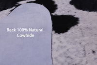 Thumbnail for Black Salt & Pepper Natural Cowhide Rug - X-Large 6' 9