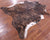 Brindle Natural Cowhide Rug - X-Large 7' 3"H x 6' 9"W