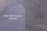 Thumbnail for Grey Natural Cowhide Rug - X-Large 7' 1