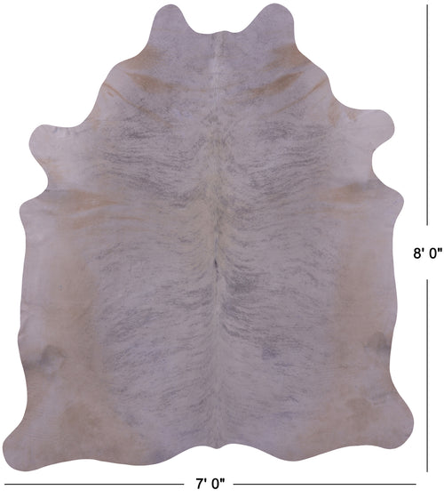 Light Brindle Natural Cowhide Rug - XX-Large 8' 0