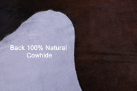 Thumbnail for Dark Brown Natural Cowhide Rug - XX-Large 7' 7