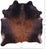 Dark Brown Natural Cowhide Rug - XX-Large 7' 7"H x 7' 1"W