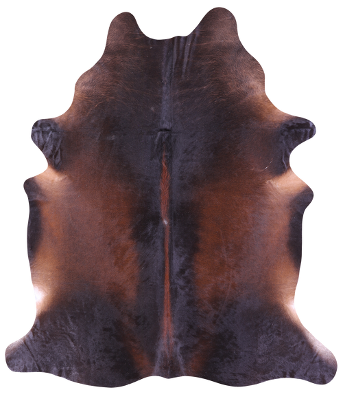 Dark Brown Natural Cowhide Rug - XX-Large 8' 0