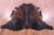 Dark Brown Natural Cowhide Rug - XX-Large 8' 0"H x 7' 0"W