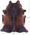 Dark Brown Natural Cowhide Rug - XX-Large 8' 0"H x 7' 0"W