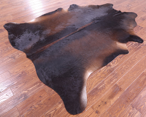 Dark Brown Natural Cowhide Rug - XX-Large 8' 0