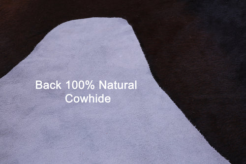Dark Brown Natural Cowhide Rug - XX-Large 8' 0