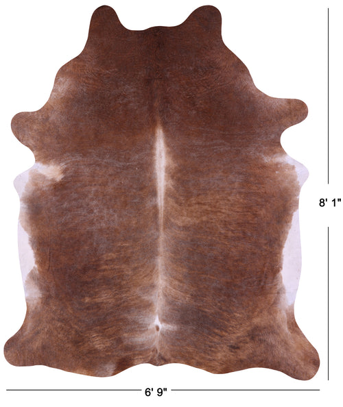 Light Brindle Natural Cowhide Rug - XX-Large 8' 1
