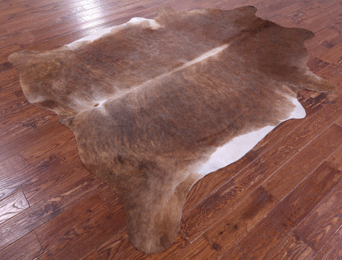 Light Brindle Natural Cowhide Rug - XX-Large 8' 1
