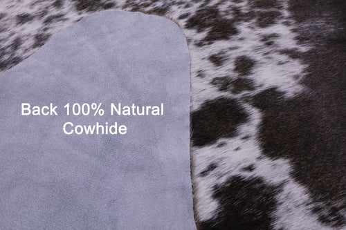 Brown Salt & Pepper Natural Cowhide Rug - XX-Large 7' 9