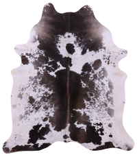 Thumbnail for Brown Salt & Pepper Natural Cowhide Rug - XX-Large 7' 9