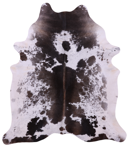 Brown Salt & Pepper Natural Cowhide Rug - XX-Large 7' 9