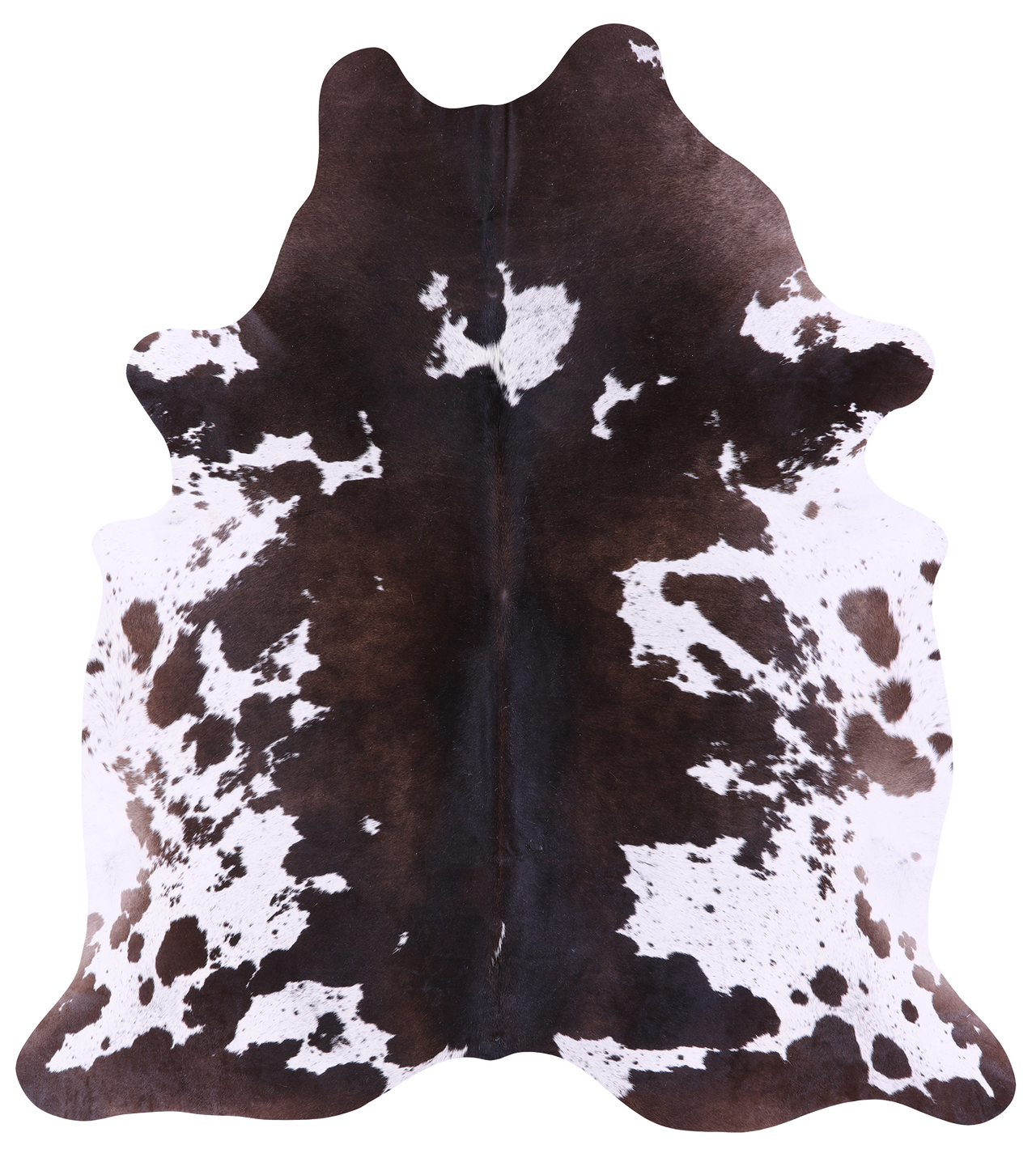 Brown Salt & Pepper Natural Cowhide Rug - XX-Large 7' 4"H x 6' 7"W