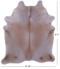 Thumbnail for Beige Natural Cowhide Rug - XX-Large 8' 1
