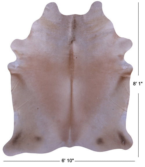 Beige Natural Cowhide Rug - XX-Large 8' 1