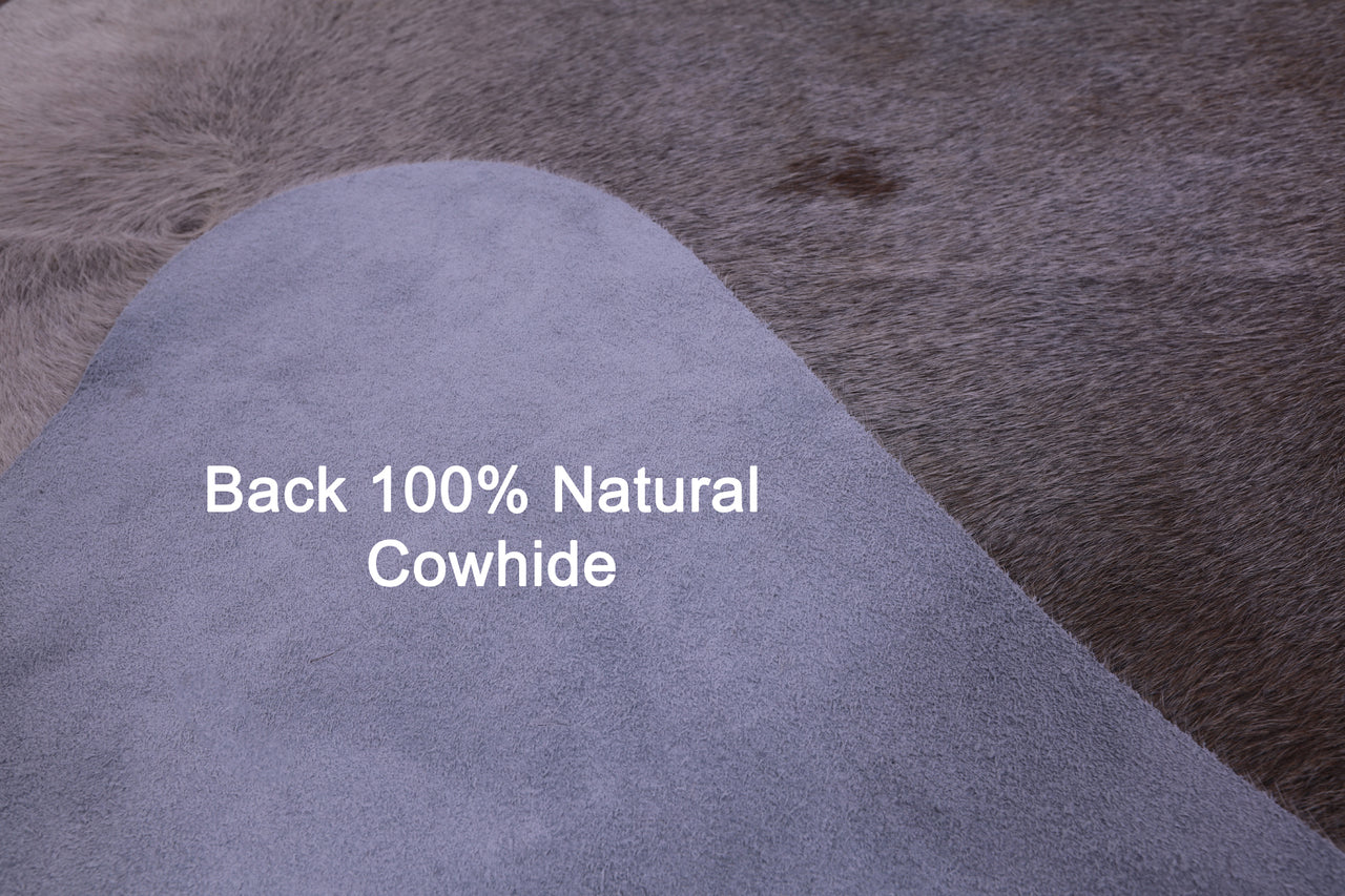Grey Natural Cowhide Rug - XX-Large 7' 9"H x 6' 10"W