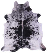 Thumbnail for Black Salt & Pepper Natural Cowhide Rug - XX-Large 7' 8