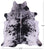 Black Salt & Pepper Natural Cowhide Rug - XX-Large 7' 8"H x 6' 9"W