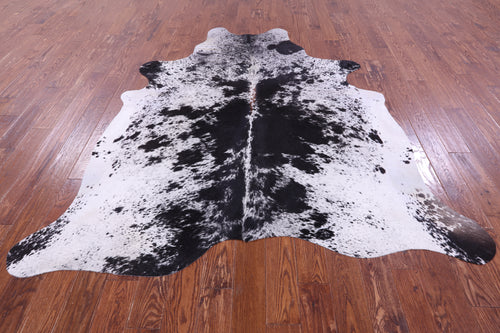Black Salt & Pepper Natural Cowhide Rug - XX-Large 7' 8