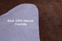 Thumbnail for Brown & White Natural Cowhide Rug - XX-Large 8' 0
