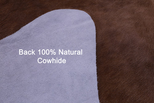 Brown & White Natural Cowhide Rug - XX-Large 8' 0