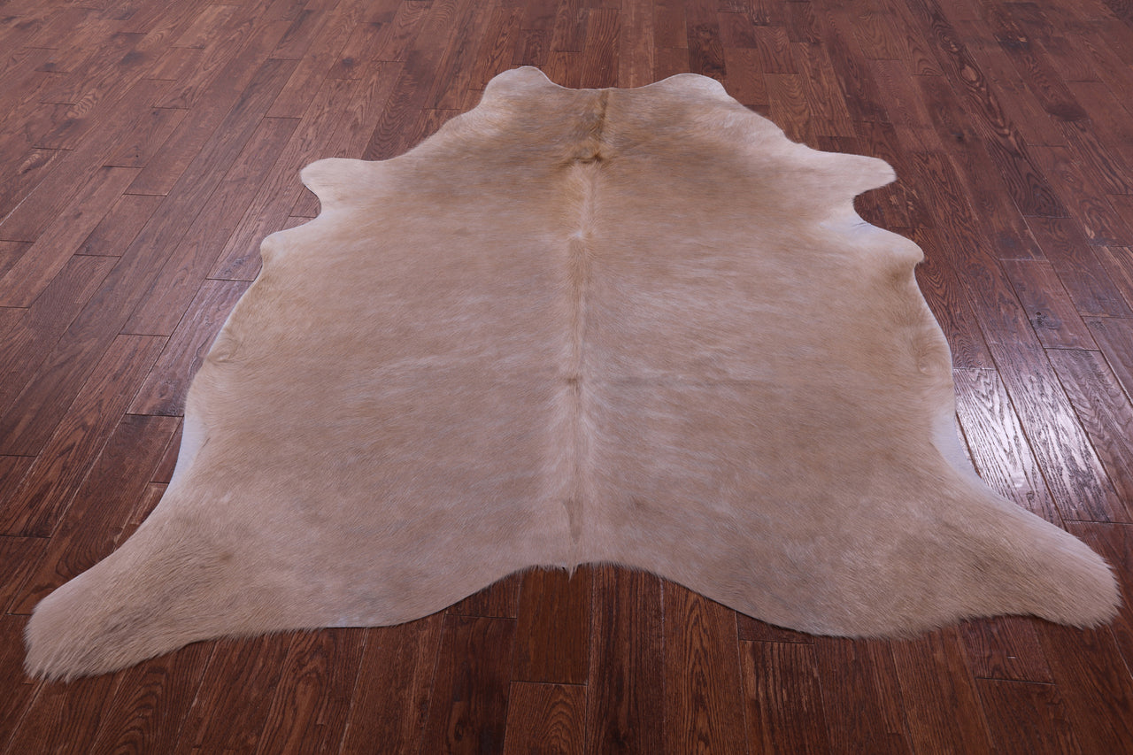 Beige Natural Cowhide Rug - XX-Large 7' 5"H x 6' 2"W