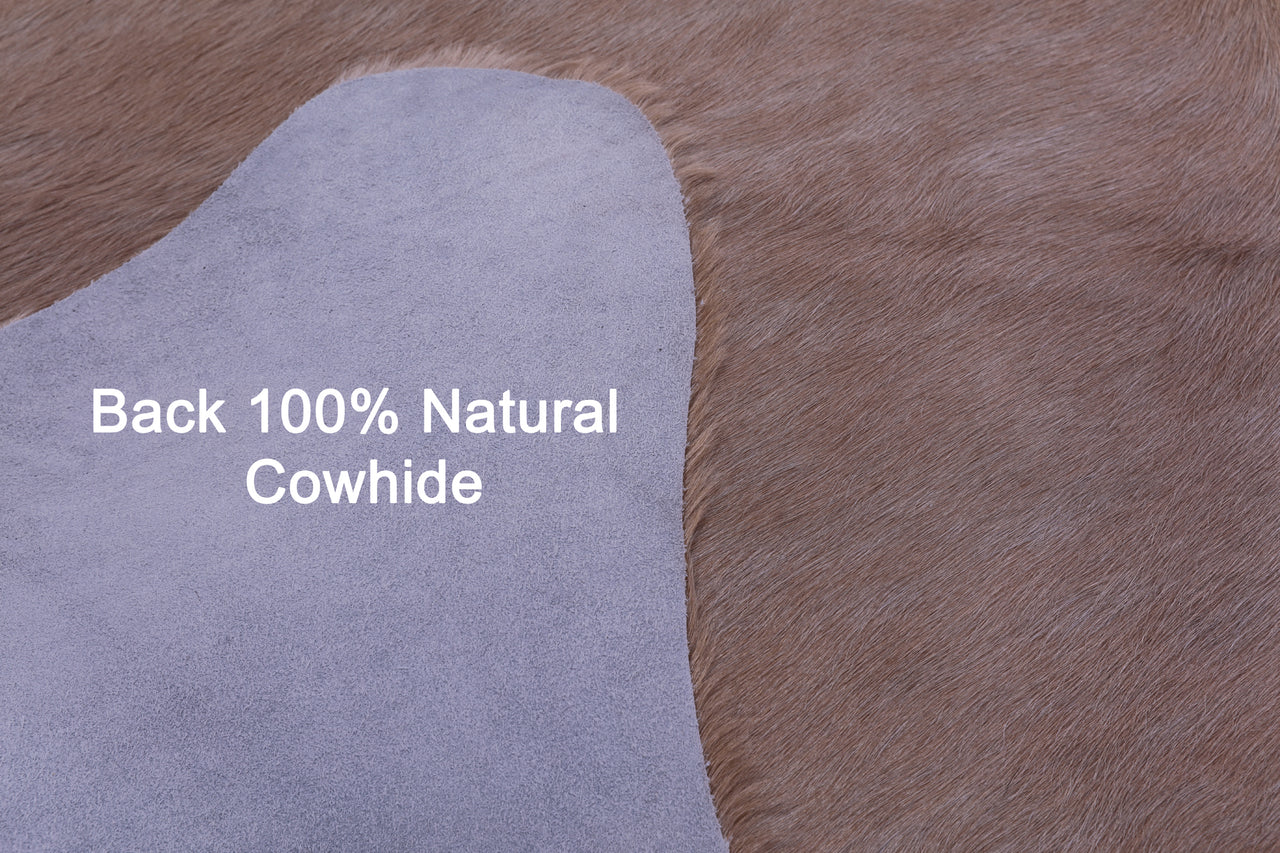 Beige Natural Cowhide Rug - XX-Large 7' 5"H x 6' 2"W