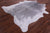 Grey & White Natural Cowhide Rug - X-Large 7' 1"H x 6' 5"W