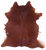 Brown & White Natural Cowhide Rug - XX-Large 7' 5"H x 6' 9"W