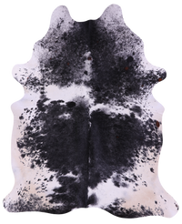 Thumbnail for Black Salt & Pepper Natural Cowhide Rug - XX-Large 8' 0