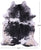Black Salt & Pepper Natural Cowhide Rug - XX-Large 8' 0"H x 6' 7"W