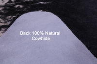 Thumbnail for Black Salt & Pepper Natural Cowhide Rug - XX-Large 8' 0