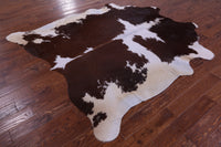 Thumbnail for Brown & White Natural Cowhide Rug - XX-Large 8' 0