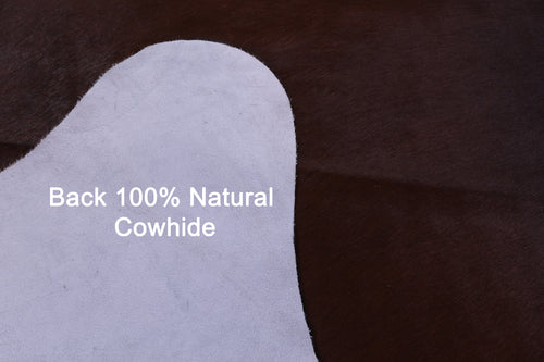 Dark Brown Natural Cowhide Rug - XX-Large 7' 6