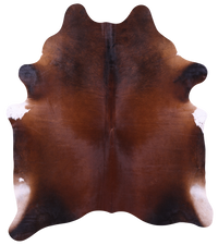 Thumbnail for Dark Brown Natural Cowhide Rug - XX-Large 7' 6