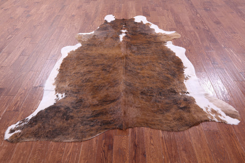 Light Brindle Natural Cowhide Rug - XX-Large 7' 9