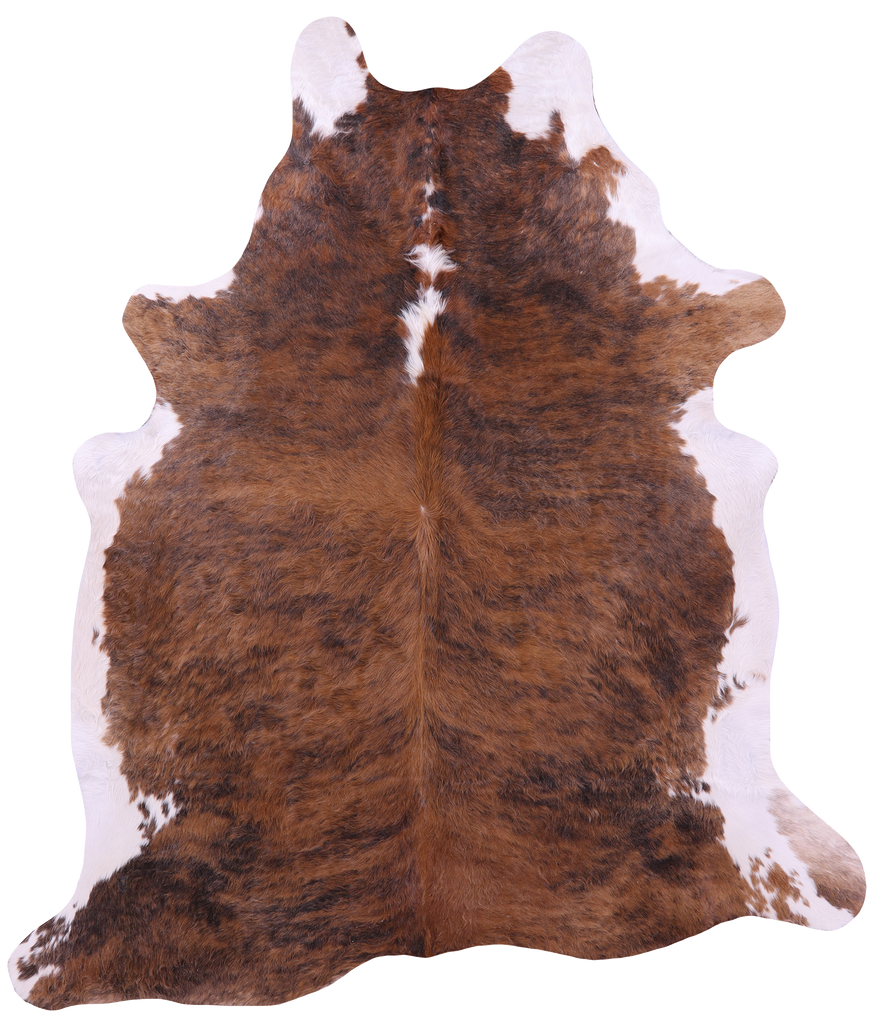 Light Brindle Natural Cowhide Rug - XX-Large 7' 9"H x 6' 7"W