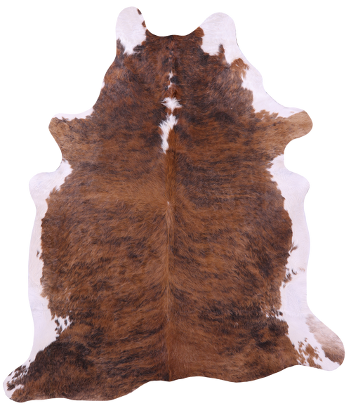 Light Brindle Natural Cowhide Rug - XX-Large 7' 9