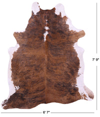 Thumbnail for Light Brindle Natural Cowhide Rug - XX-Large 7' 9