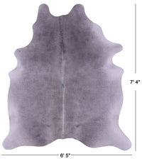 Thumbnail for Grey Natural Cowhide Rug - XX-Large 7' 4