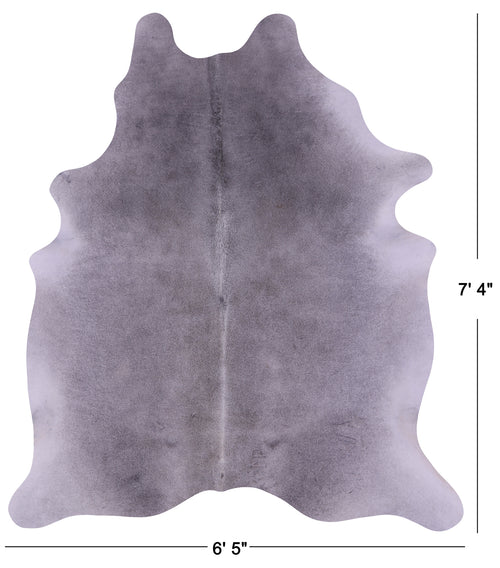 Grey Natural Cowhide Rug - XX-Large 7' 4