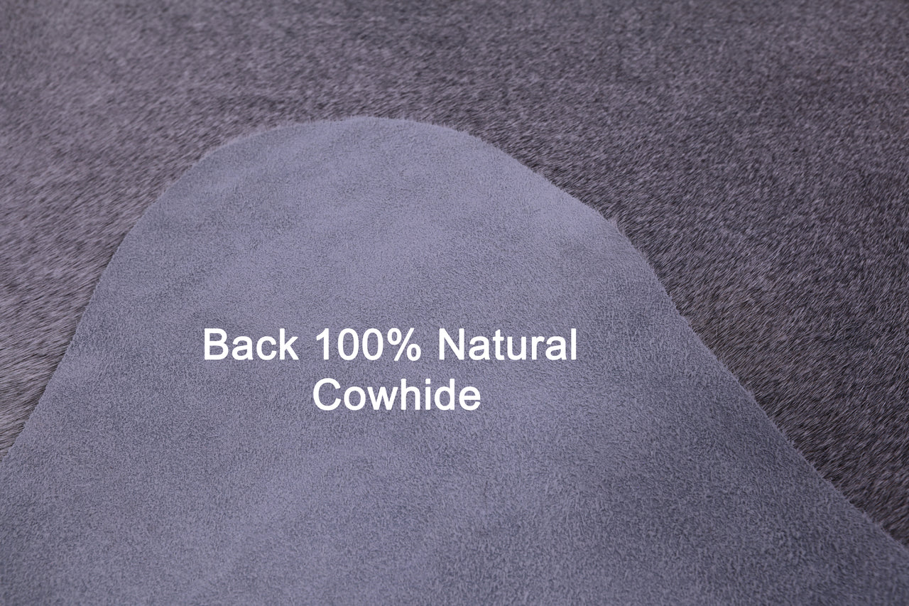 Grey Natural Cowhide Rug - XX-Large 7' 4"H x 6' 5"W