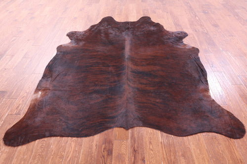 Dark Brindle Natural Cowhide Rug - XX-Large 8' 0